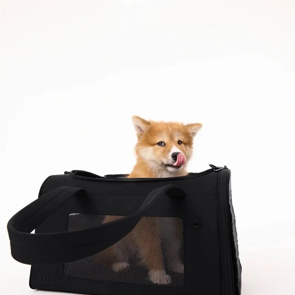 Beis Black Pet Carrier Bag